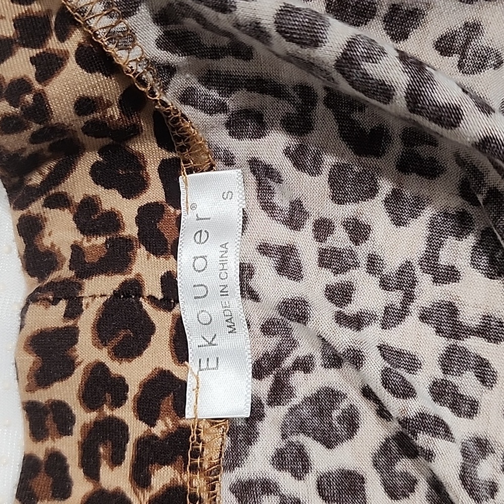 Night Gown Ekouaer Animal Print Long Night Gown. S - Picture 9 of 11